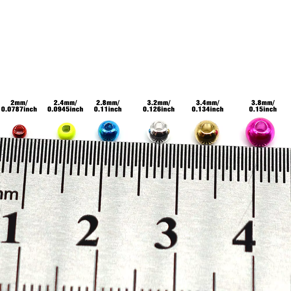 Cuentas de latón Beadhead multicolor para ninfas y streamers - imagen 4