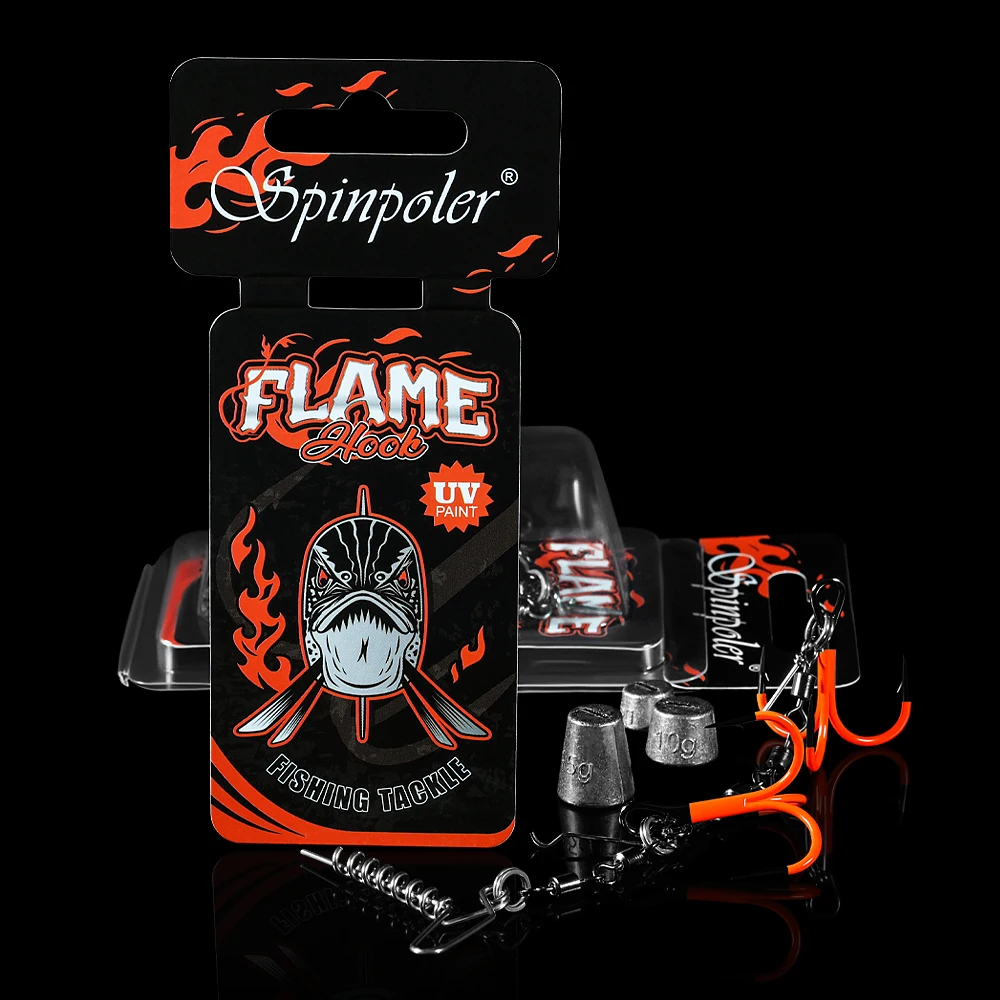 Anzuelo triple Flame Stinger para vinilo Curltail Shad - imagen 5