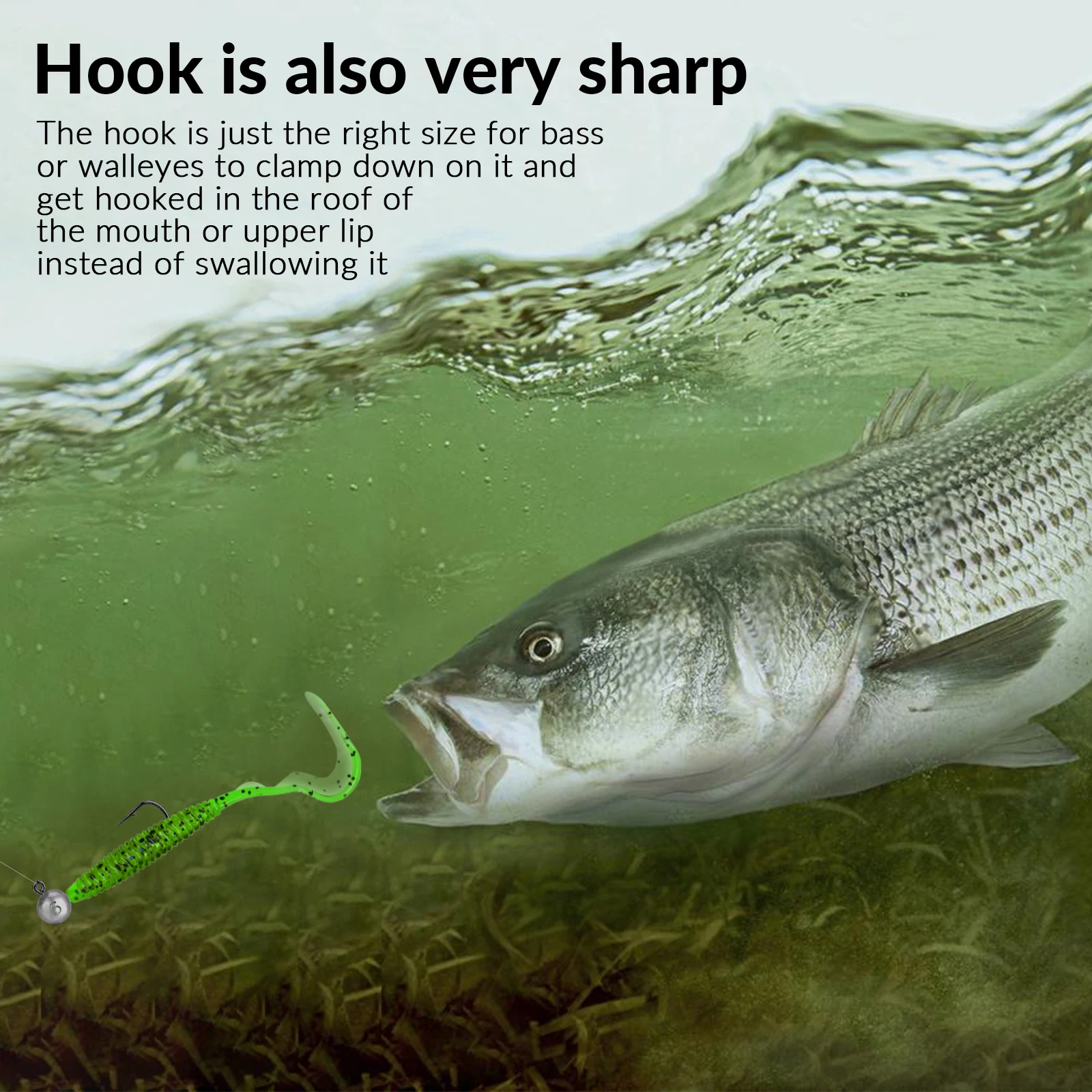 THKFISH Jig Head vástago largo – Cabezas de plomo redondas 5-14g - imagen 4