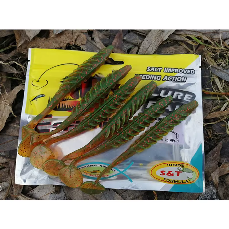 KESFISHING Ripple Shad – Señuelo silicona 100mm aroma conmemón - imagen 4