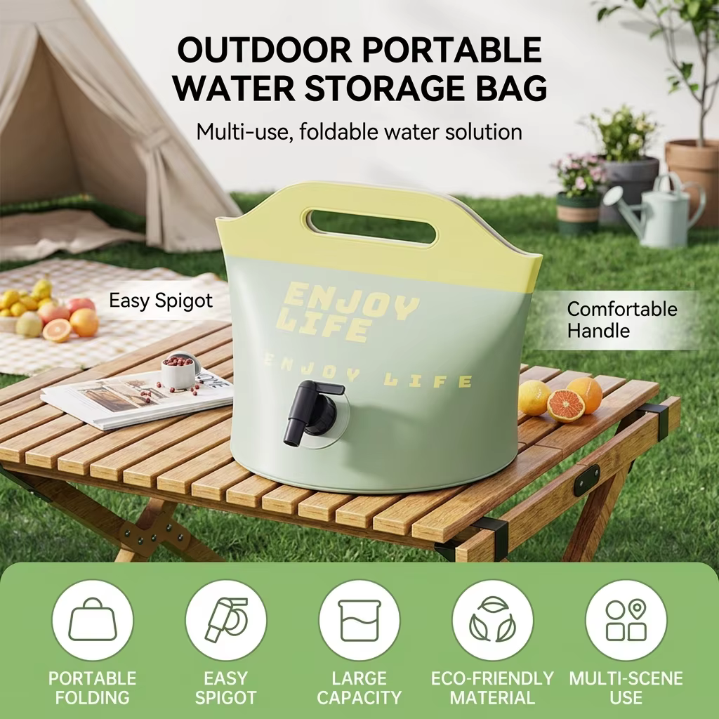 Garrafa Agua Plegable para Pesca – Contenedor Portátil Duradero - imagen 2