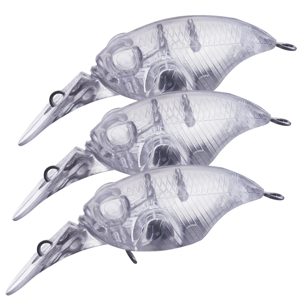 Crankbait blank flotante sin pintar listo para personalizar