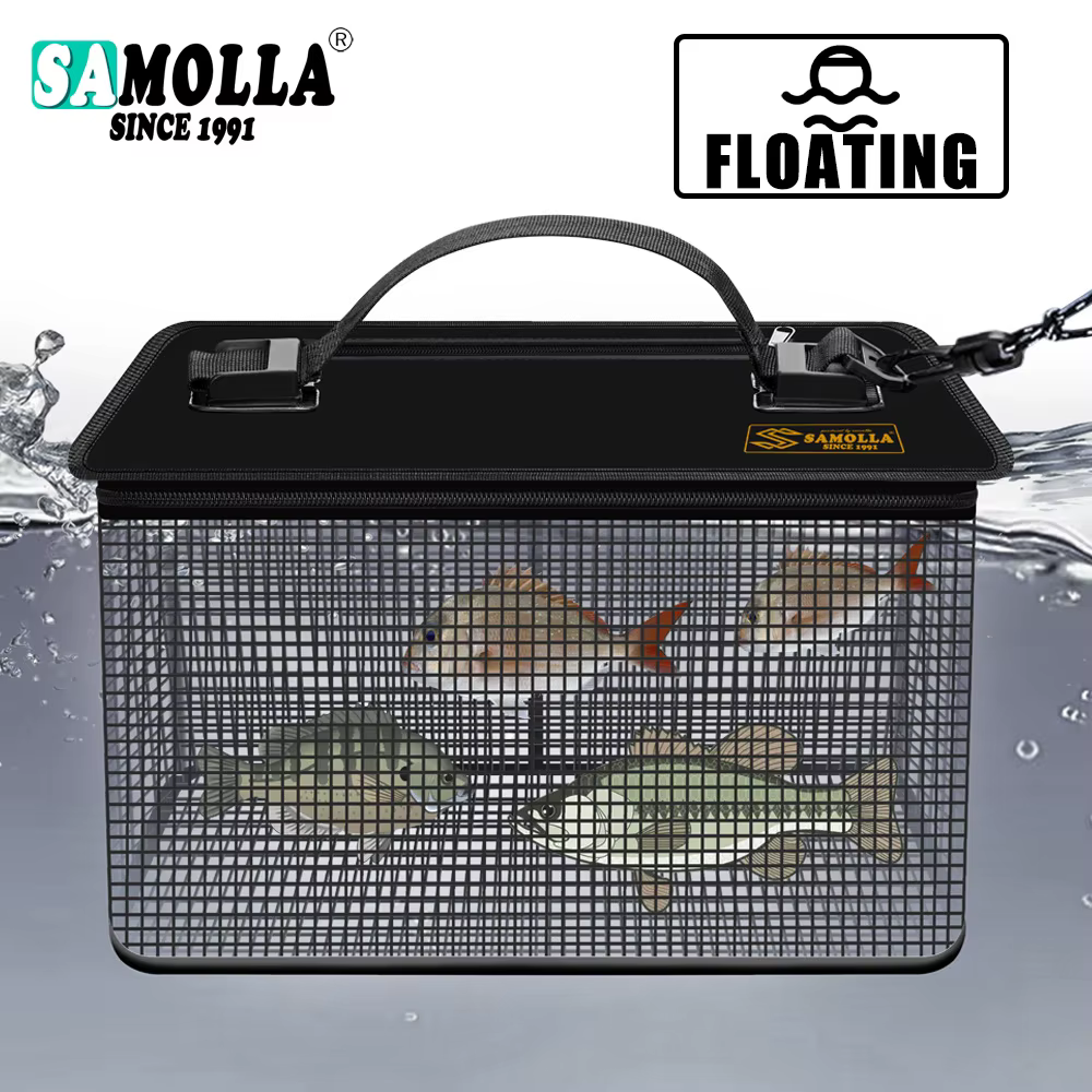 Caja para peces vivos – Cubo de red plegable con drenaje rápido - imagen 2