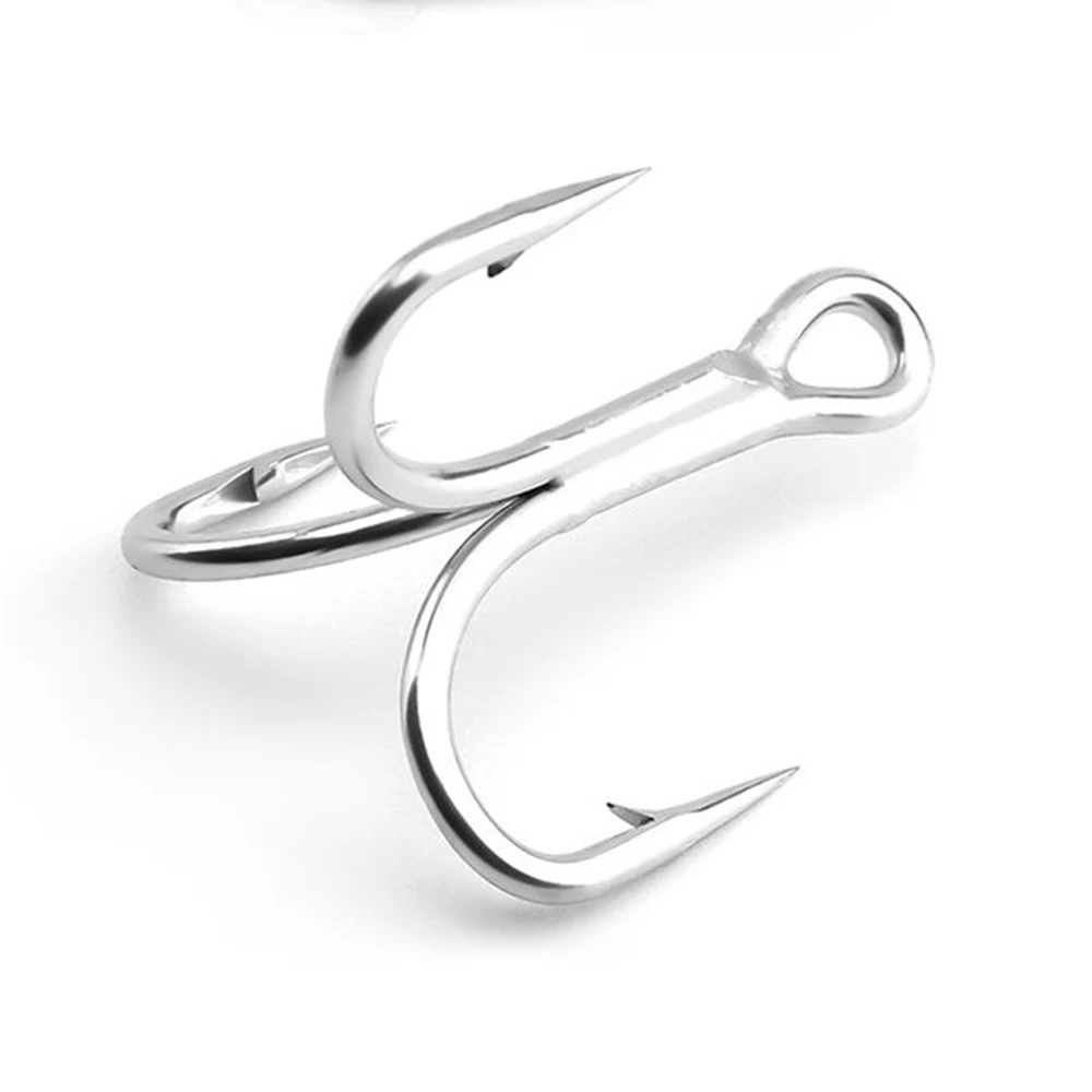 Anzuelos triples marinos de acero carbono alto – para pesca