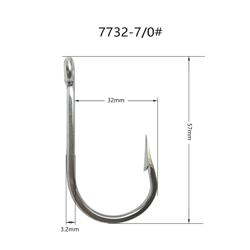 DORISEA 7732 Anzuelos Jigging de Acero Inoxidable para Atún