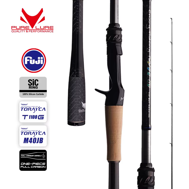 Caña PURELURE WILD para Lucio y Black Bass – Acción EX con Anillas SIC