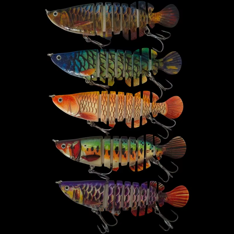 Señuelo Minnow Segmentado MUKUN 108mm Flotante para Lubina - imagen 5