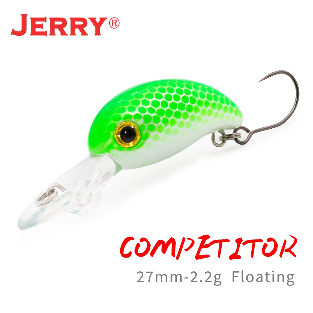 Jerry Competitor Señuelo de trucha Crank Wobbler flotante UV