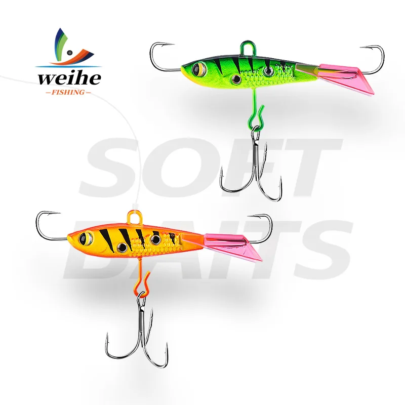 Señuelo metálico tipo balance para pesca en hielo