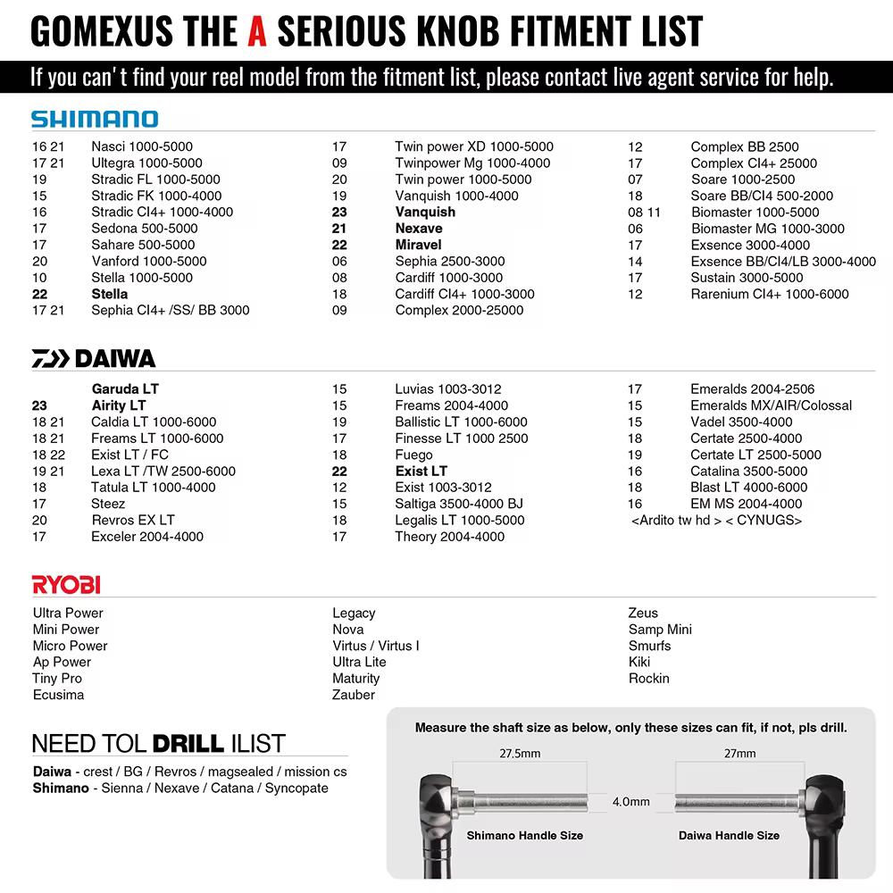 Pomo Gomexus 45mm vista frontal