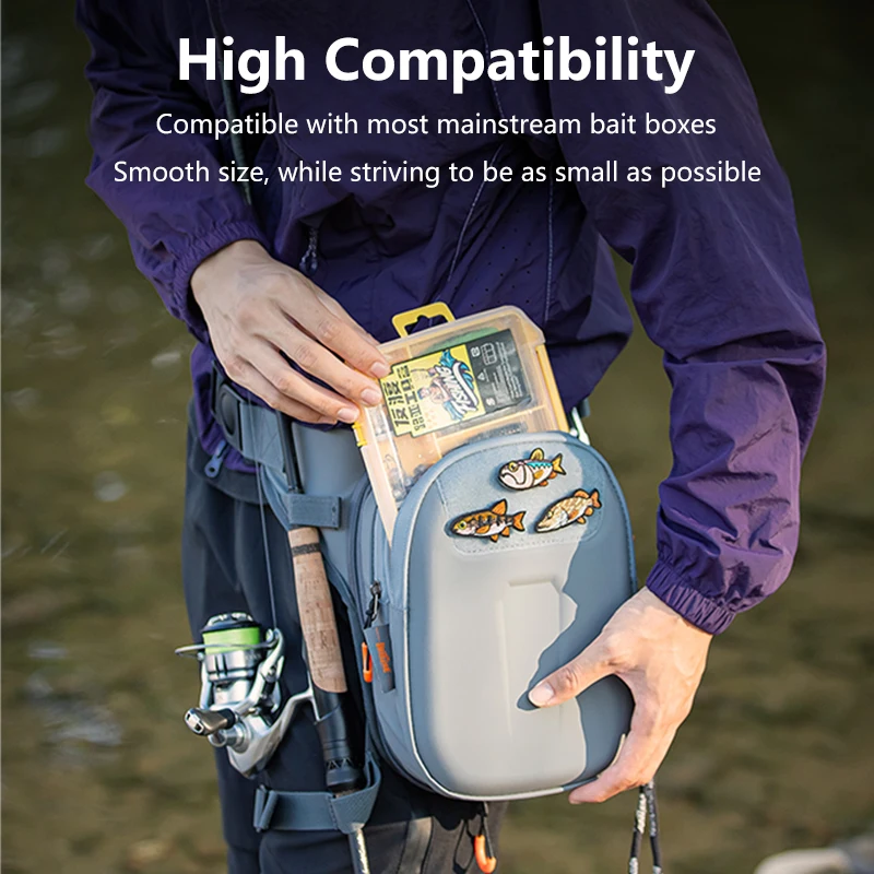 Bolsa de pesca impermeable 5L – riñonera cruzada resistente al agua