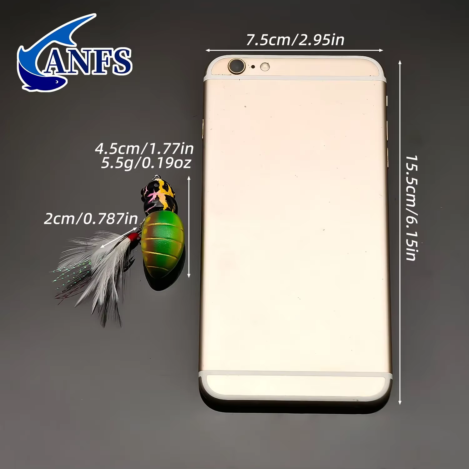 ANFS Señuelos blandos abeja realistas para pesca agua dulce y salada