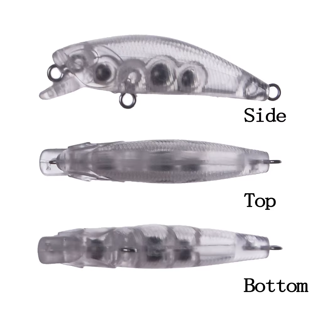 Señuelos Micro Minnow sin pintar 45mm – Hundimiento lento artesanal - imagen 4