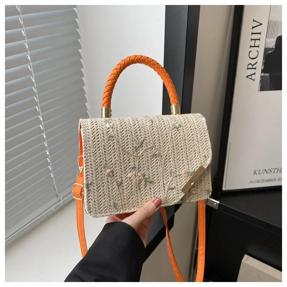 Bolso bandolera de ratán tejido bohemio artesanal para playa - imagen 2