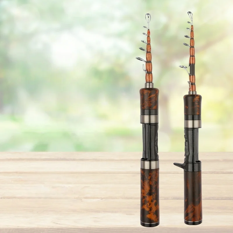 Makou Micro Caña Telescópica UL/ML de Carbono, Mango Pistola