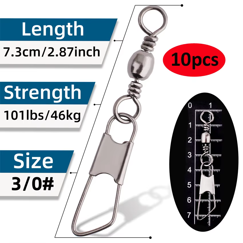 Swivel Giratorio Acero Inoxidable para Pesca – Connector profesional