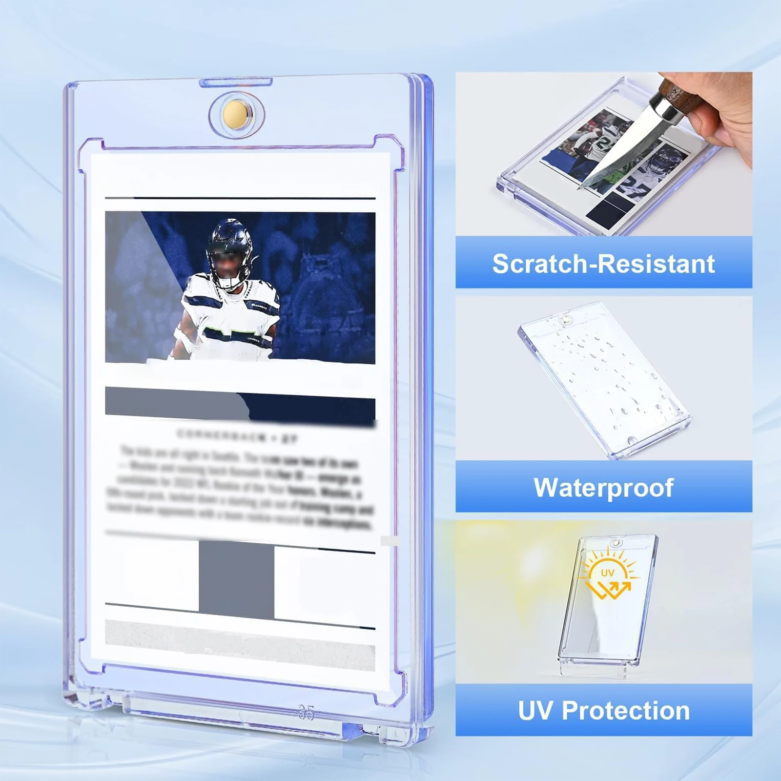 Porta Tarjetas Magnéticas con Protección UV y Estuche Acrílico - imagen 2