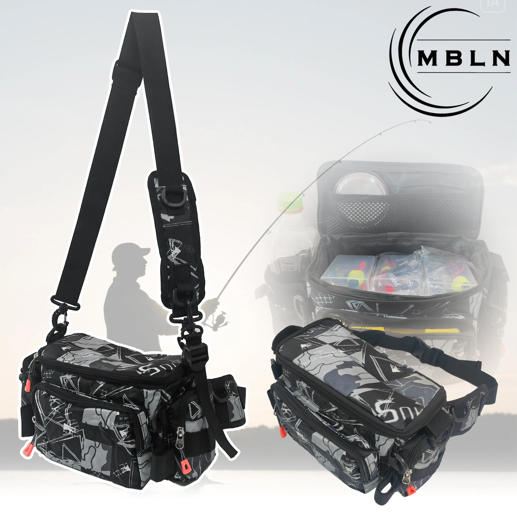 MBLN Bolsa de pesca para señuelos impermeable y ligera - imagen 4