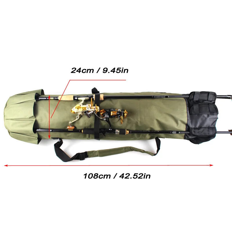 Bolsa de pesca con estante de poste para caña múltiple - imagen 4