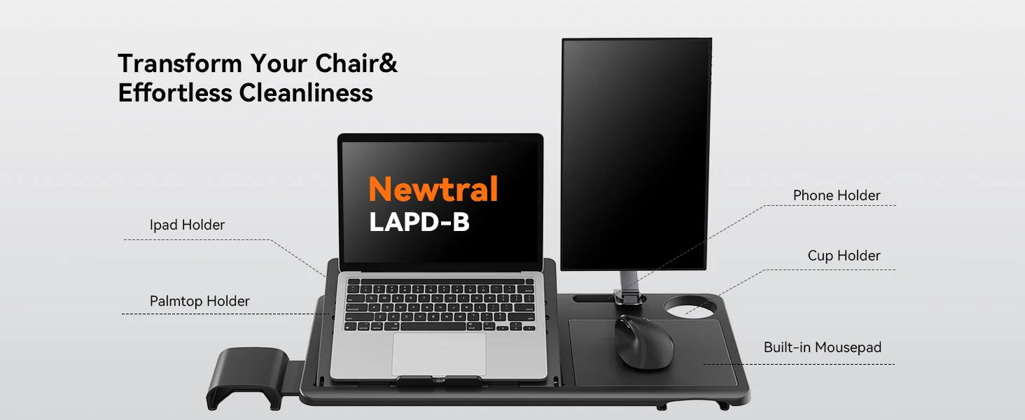 Respaldo en malla transpirable y soporte lumbar