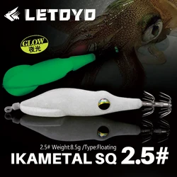 Señuelo Giratorio LETYO 360° para Calamar – Cebo Blando Marinos 2.5