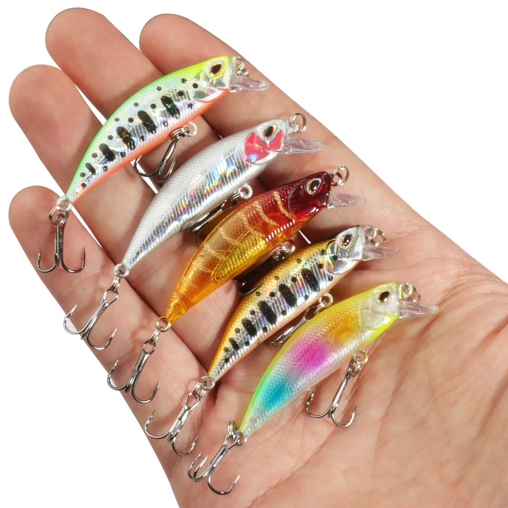 Kit de Señuelos Hundimiento Jerkbait y Minnow para Trucha y Lubina - imagen 4