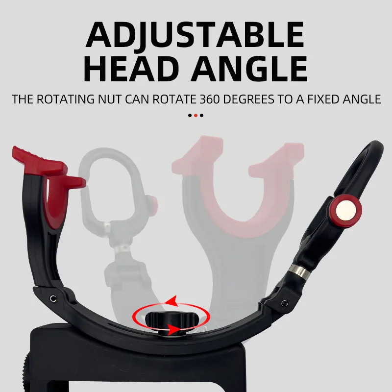 Soporte ajustable cañas ShareShark doble cabezal plástico - imagen 3