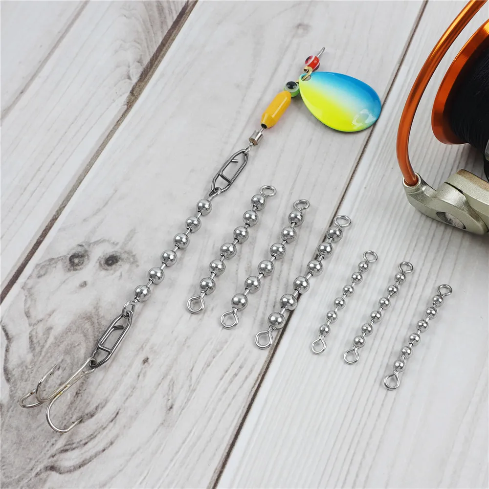 Accesorios de pesca: cuentas, cadena giratoria, bolas inox, señuelo - imagen 5
