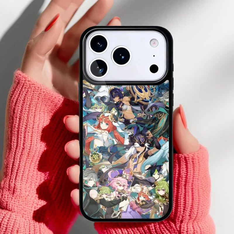 Funda Genshin Impact vista frontal con personajes
