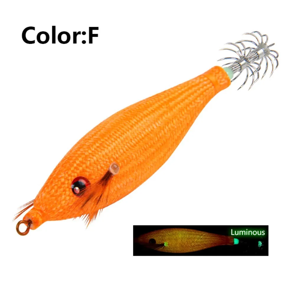 Señuelo calamar flotante fosforescente multicolor de plástico