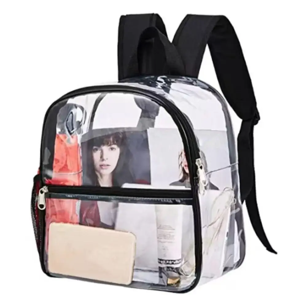 Mochila transparente PVC jelly bag impermeable compacta de verano - imagen 3