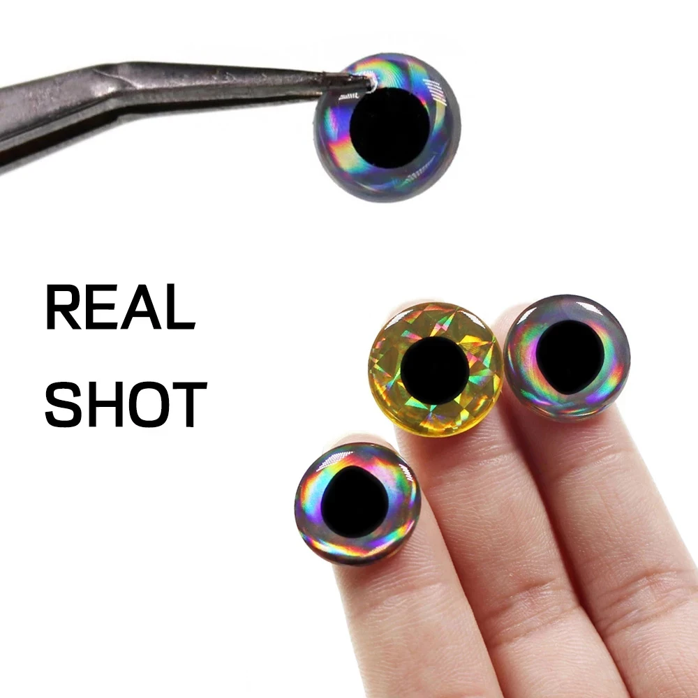 ICERIO Ojos de pez epoxi holográficos 3D para señuelos y mosca - imagen 5
