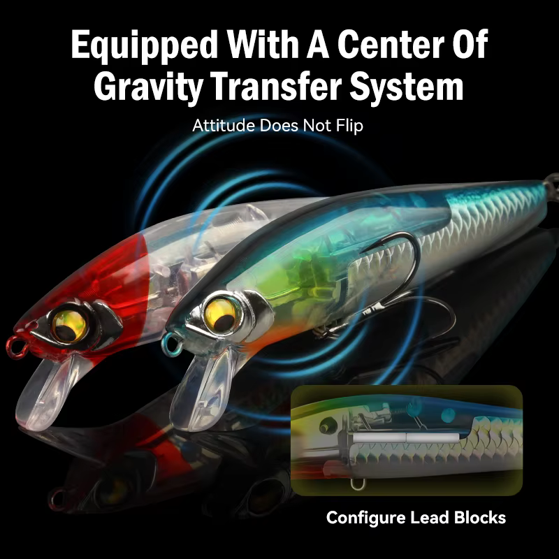 Leydun Señuelo Hundido Minnow 95mm 21g – Para lucio y lubina - imagen 2