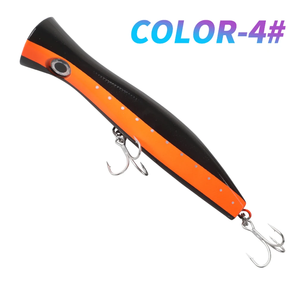 Señuelo popper flotante UV con ojos 3D y dobles triples para pesca - imagen 2
