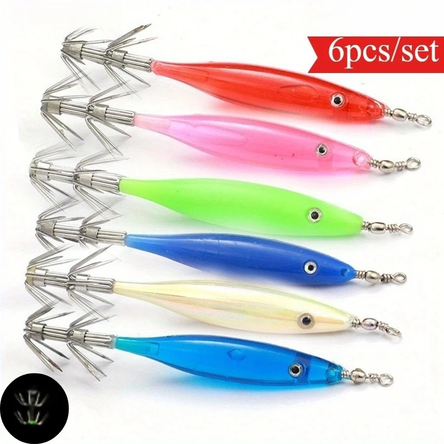 Ackibbik mini señuelos luminosos para calamar, pulpo y pez espada - imagen 5