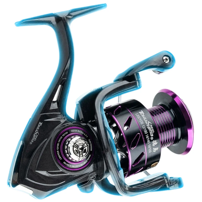 Carrete de pesca carbono con bobina poco profunda para mar salado - imagen 4