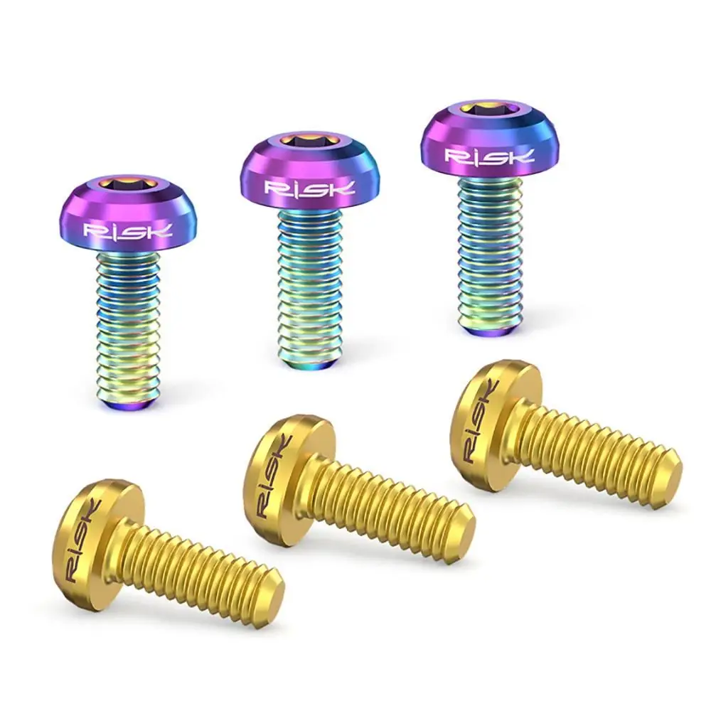 Tornillos de titanio M5x12 para portabidones con junta multicolor - imagen 4
