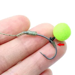 Topeadores de anzuelo carpa montajes cabello Method Feeder