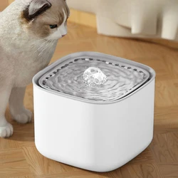 Fuente de agua automática para gatos con filtro USB silencioso