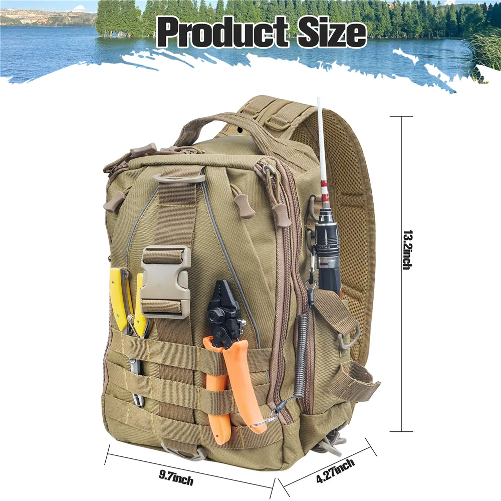 Mochila portacañas impermeable para pesca a mosca ligera y cómoda - imagen 4
