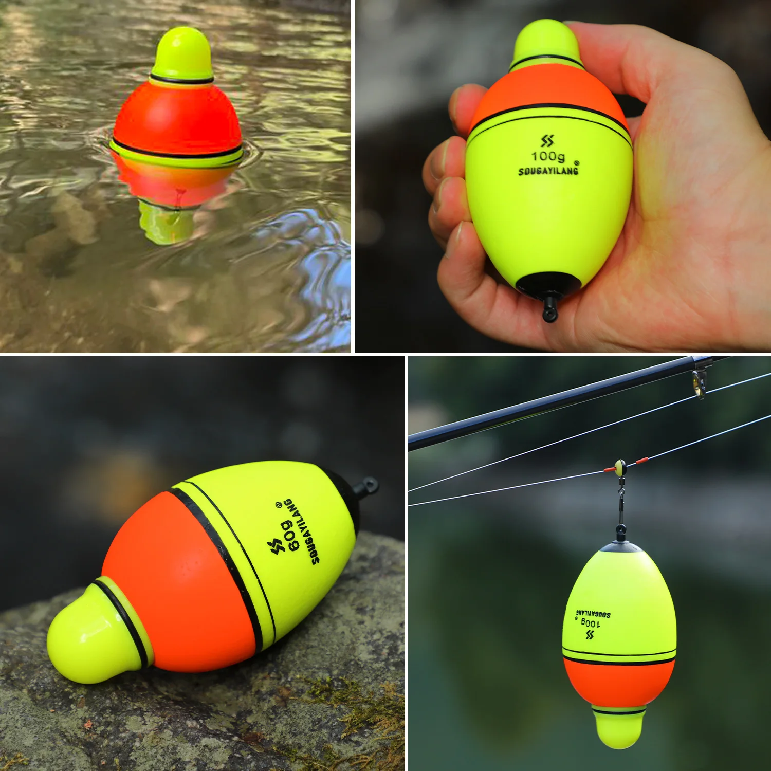 Sougayilang Flotadores luminosos de espuma alta densidad para pesca - imagen 5