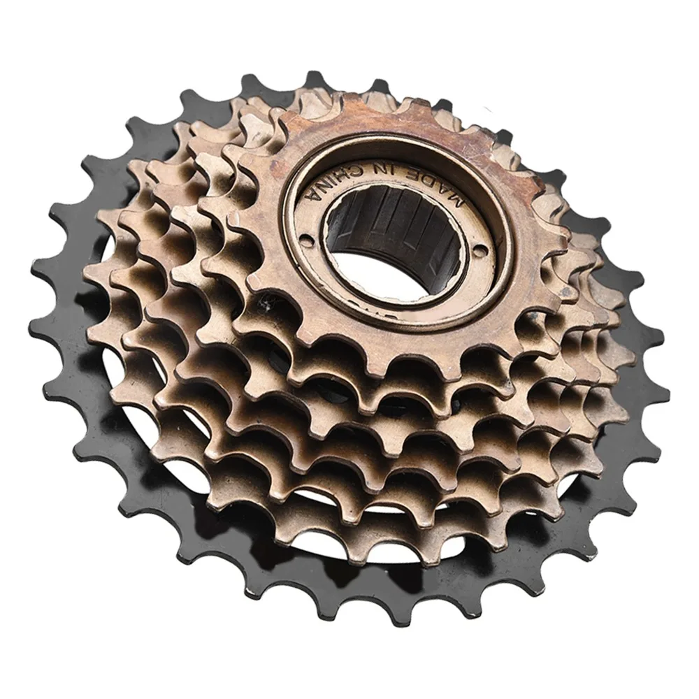 Cassette piñones bici acero carbono negro y marrón – fácil instalación