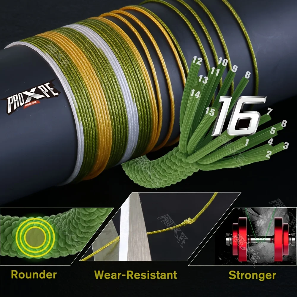 PROXPE X16 Línea trenzada PE – Alta resistencia para pesca - imagen 5