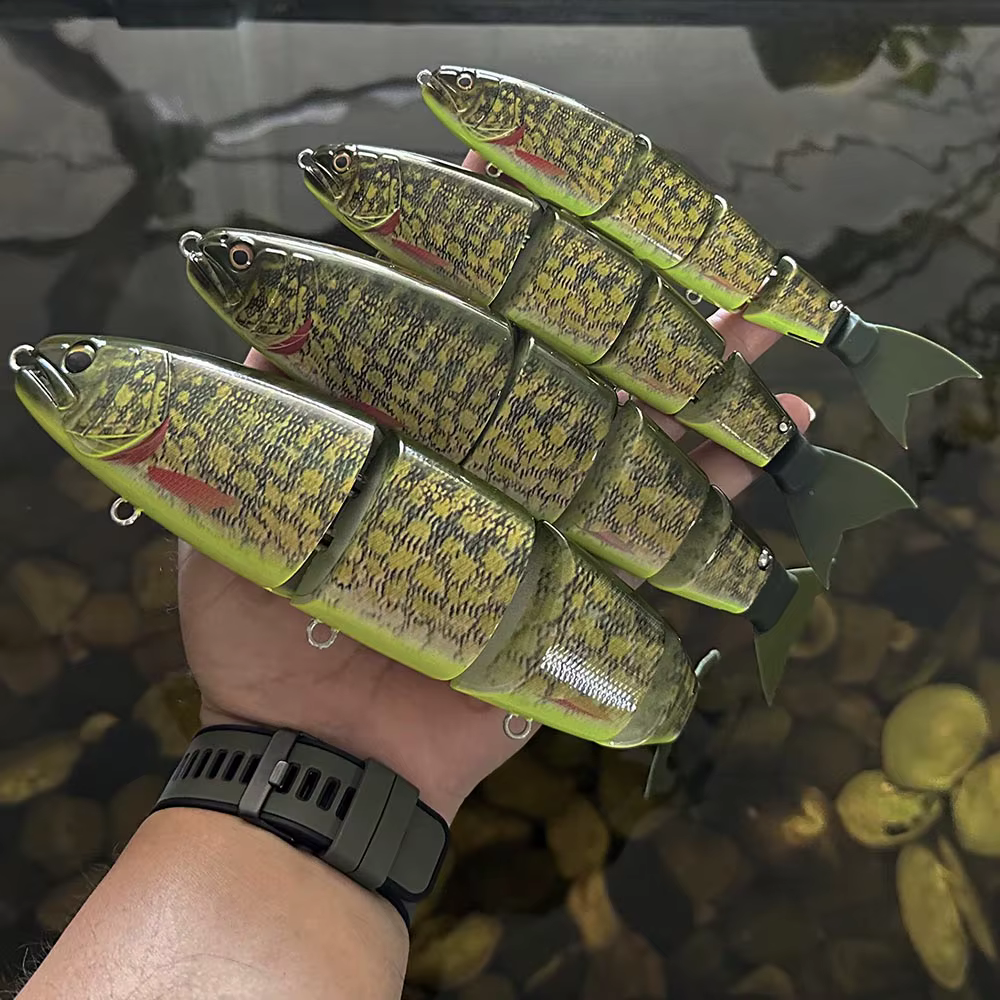 Top Tackle Swimbait articulado – Señuelo flotante gigante - imagen 4