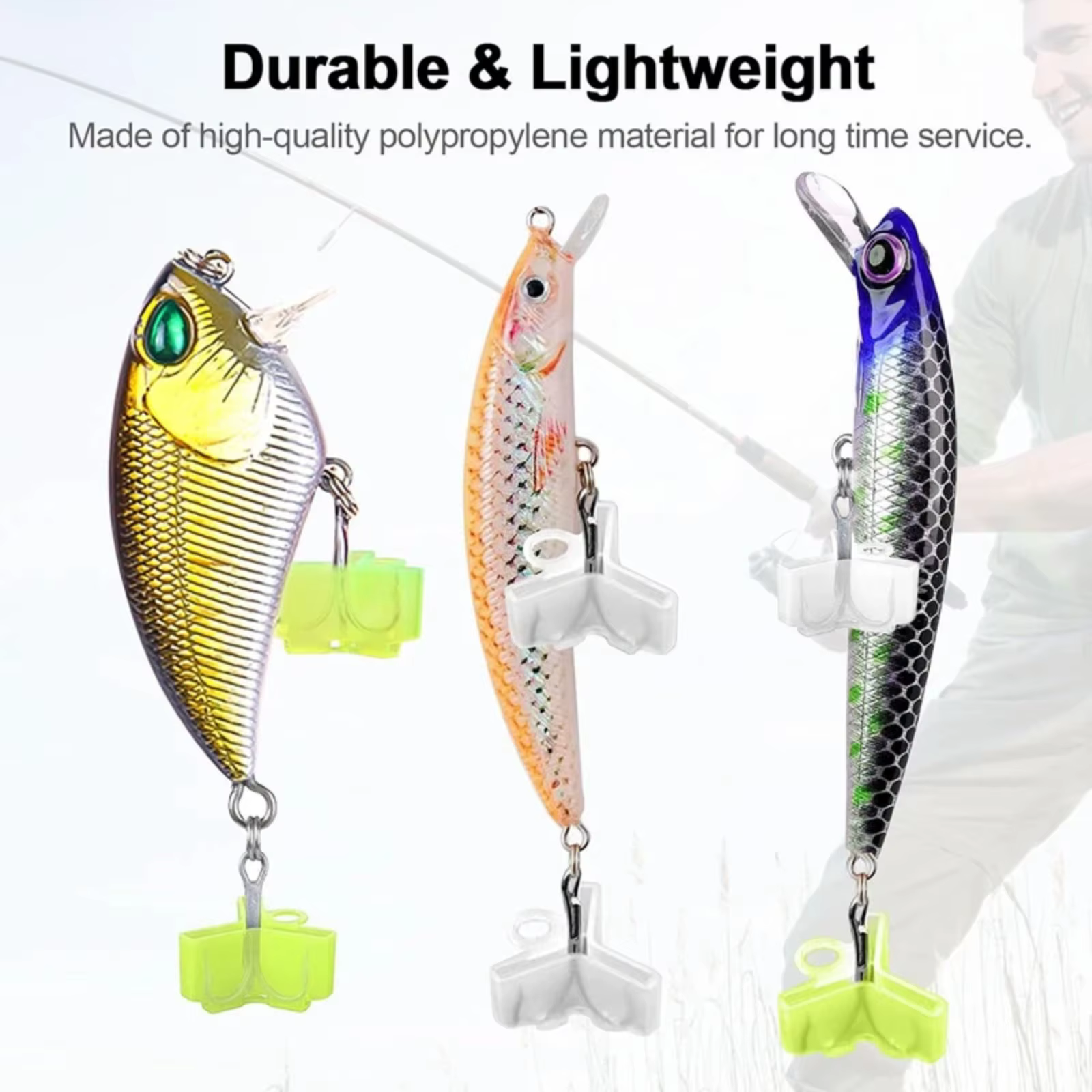 Protector portátil para anzuelos triples de vinilos y señuelos de pesca - imagen 2