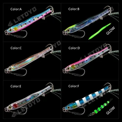 LETOYO Señuelo luminoso metálico para pesca en alta mar