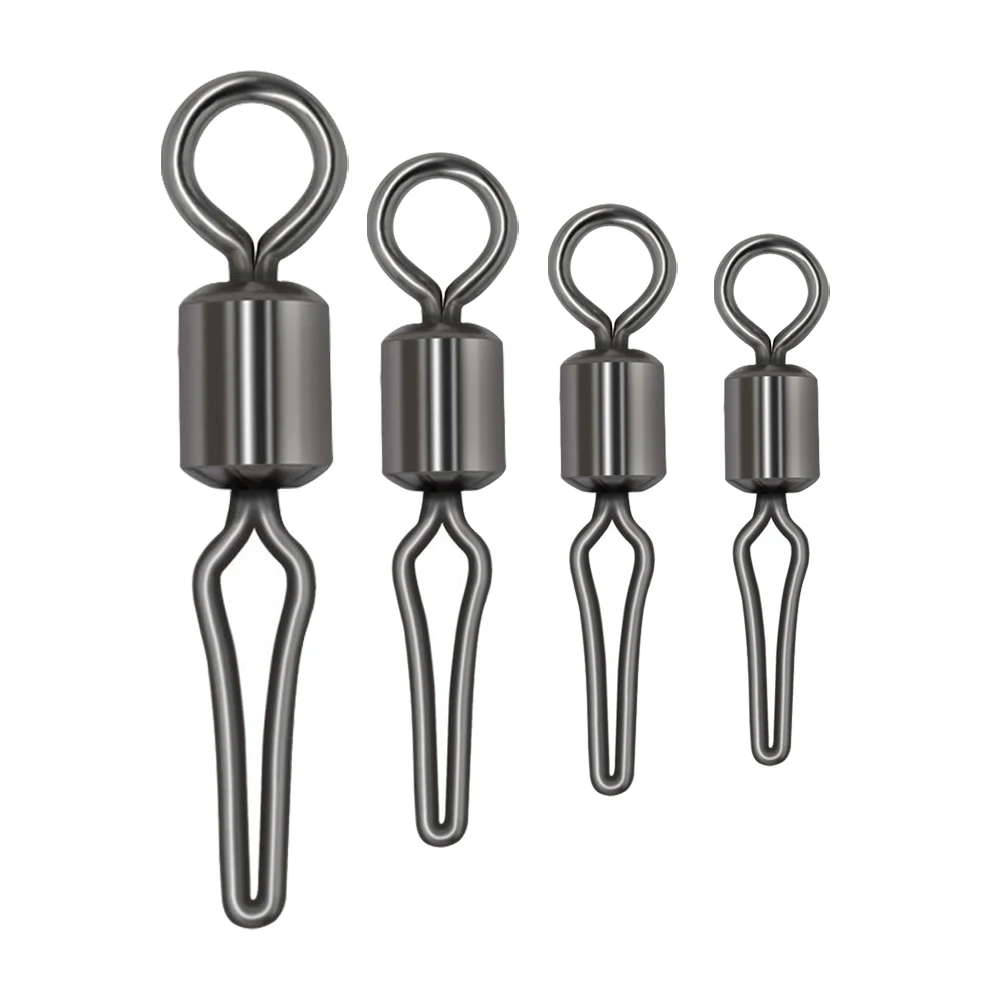 Conector clip Bazi americano alta resistencia para sedal pesca - imagen 3