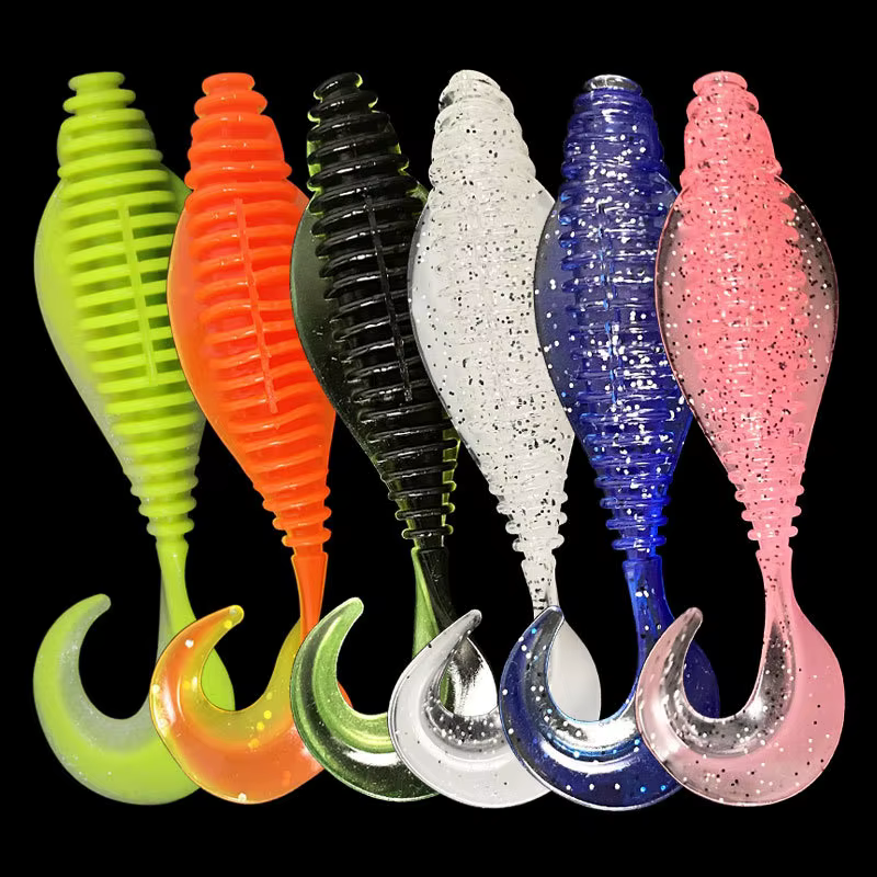 Bazooka Curl Tail Swimbait – Señuelo de silicona para lubina y trucha - imagen 5