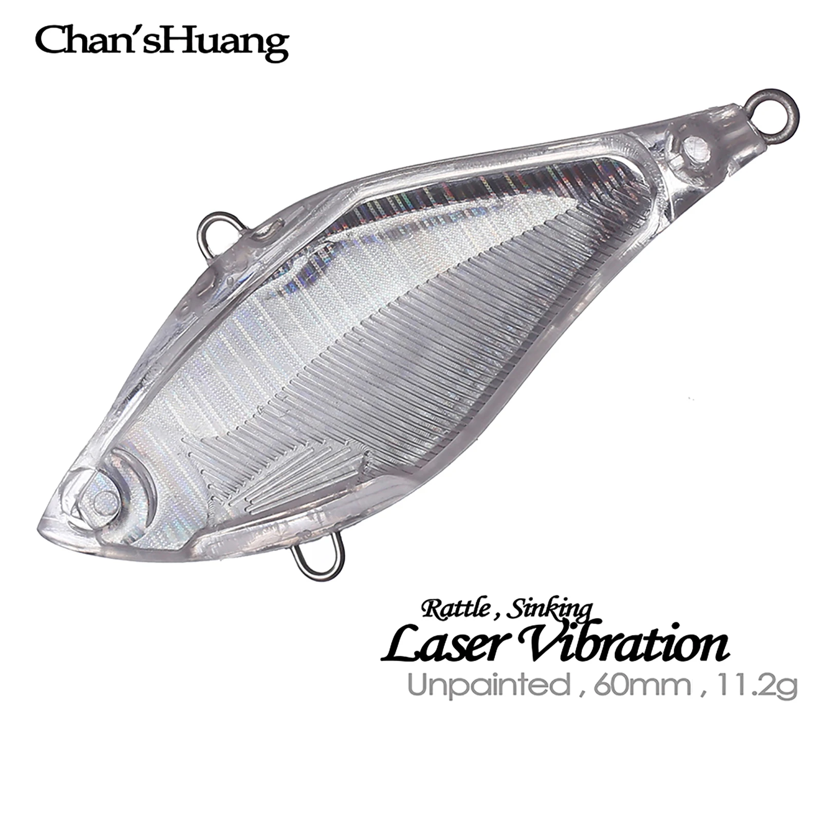 Señuelos VIB sonajero hundimiento en blanco sin pintar Chan'sHuang - imagen 2