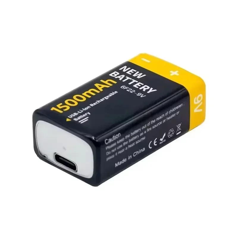 Batería recargable 9V USB-C para RC, micrófono y juguetes - imagen 5